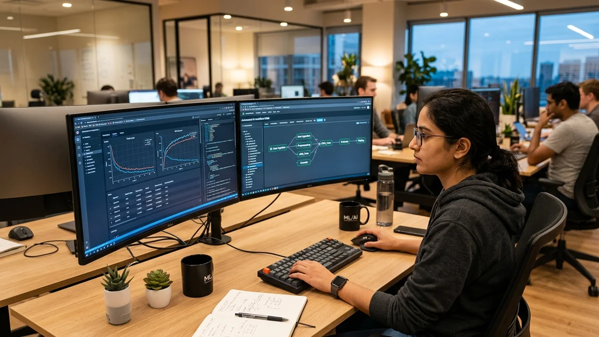Machine Learning Engineer Analyzing Deep Learning Training Curves and Automated AI Pipelines